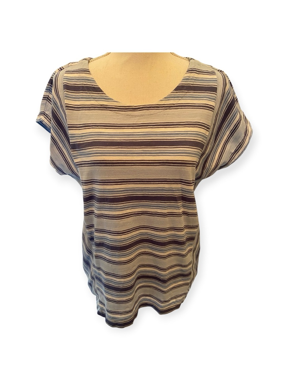 Lands' End striped tee with Dolman sleeves